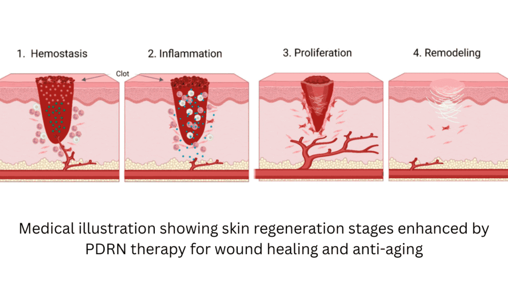 pdrn-therapy-benefits-clinic-injection: PDRN Therapy Benefits during injection in a modern skincare clinic